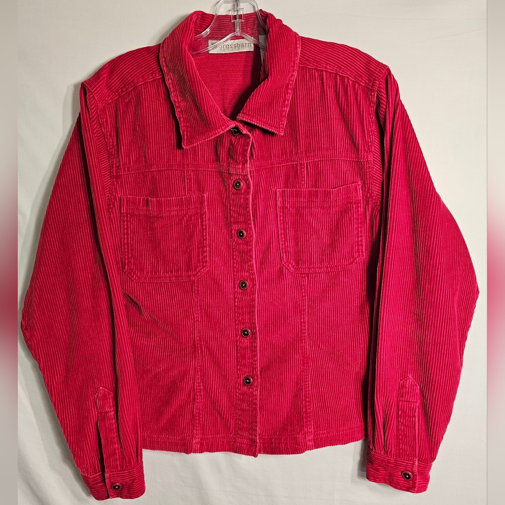Dress barn red corduroy blazer Medium.